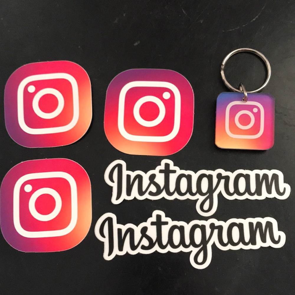 RARE Instagram stickers and keychain